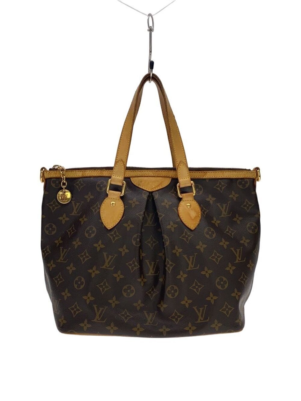 LOUIS VUITTON Palermo Monogram Canvas Brown leather